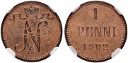 1 пенни 1902 года