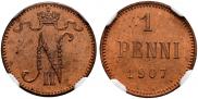 1 пенни 1907 года