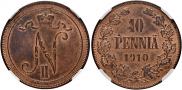 10 pennia 1910 year