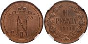 10 pennia 1911 year