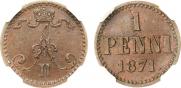 1 penni 1871 year