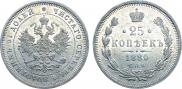 25 копеек 1880 года