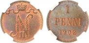 1 пенни 1902 года