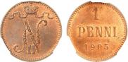 1 пенни 1905 года