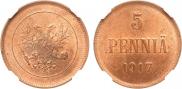 5 пенни 1917 года