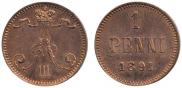 1 penni 1891 year