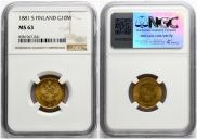 10 марок 1881 года