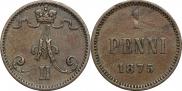 1 penni 1875 year