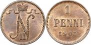 1 пенни 1905 года