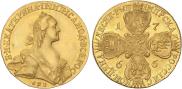 10 рублей 1766 года