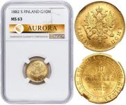 10 markkaa 1882 year