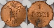1 penni 1907 year