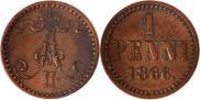 1 пенни 1866 года