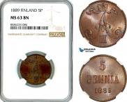 5 пенни 1889 года