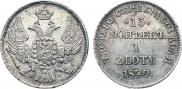 15 копеек - 1 злотый 1840 года