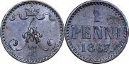 1 пенни 1867 года