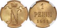 1 пенни 1911 года