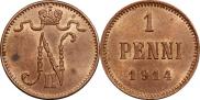1 пенни 1914 года