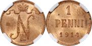 1 пенни 1914 года