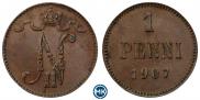 1 penni 1907 year