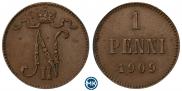1 пенни 1909 года