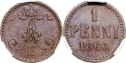 1 пенни 1866 года