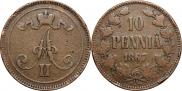 10 пенни 1867 года