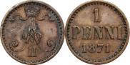 1 penni 1871 year