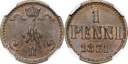 1 penni 1871 year