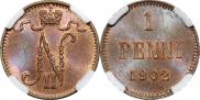 1 пенни 1902 года