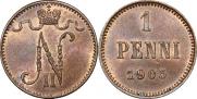 1 пенни 1905 года