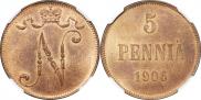 5 пенни 1906 года