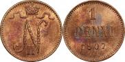 1 penni 1907 year