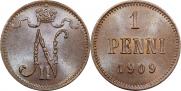 1 пенни 1909 года