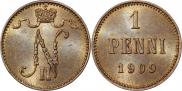 1 пенни 1909 года