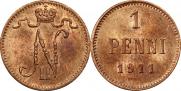 1 penni 1911 year