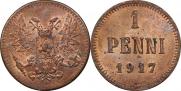 1 пенни 1917 года