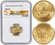 10 markkaa 1878 year