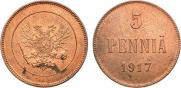 5 pennia 1917 year