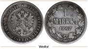 1 markka 1867 year