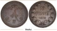 10 пенни 1875 года