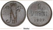 1 penni 1907 year