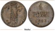 1 penni 1907 year