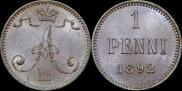 1 penni 1892 year