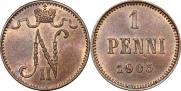 1 пенни 1905 года