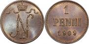 1 пенни 1909 года