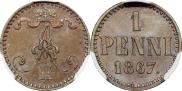 1 пенни 1867 года