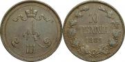 10 pennia 1889 year
