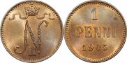 1 penni 1905 year
