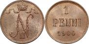 1 пенни 1906 года